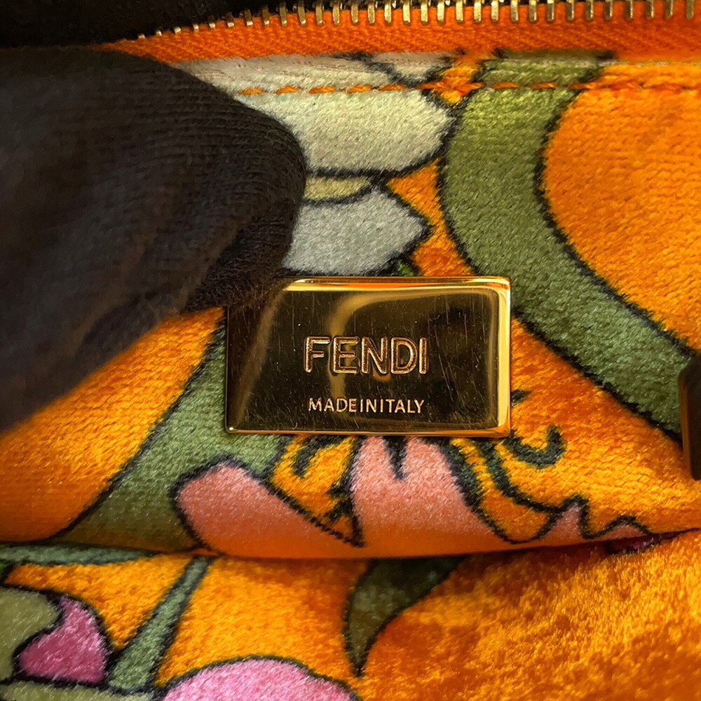 Fendi Peekaboo Iconic Mini Velour Handbag 8BN244 FENDI 2-way - Picture 15 of 16